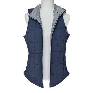 Marc New York Performance Reversible Vest Navy Stripes White Navy Size L Women